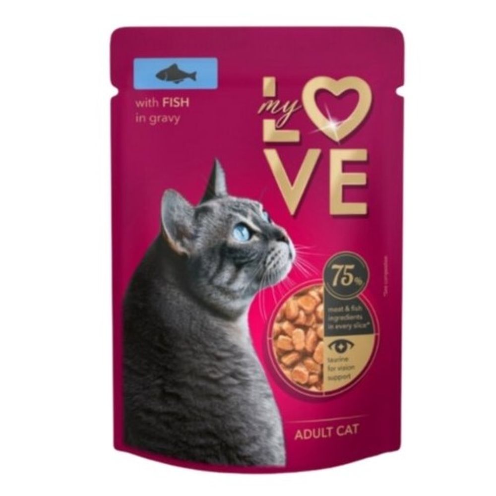 My Love Hrana Za Mačke Sa Ribom U Sosu 85g slika 1