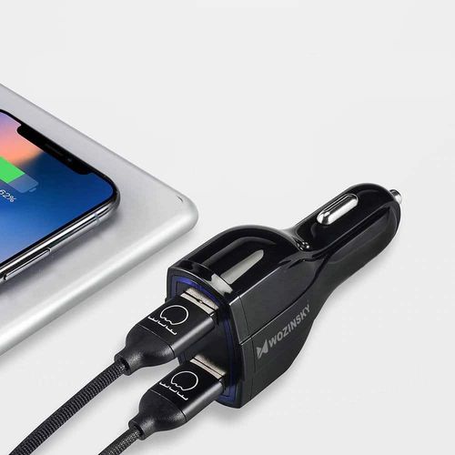 Auto punjač Quick Charge 3.0 / 2 x USB + USB Type-C izlazi  7A slika 3