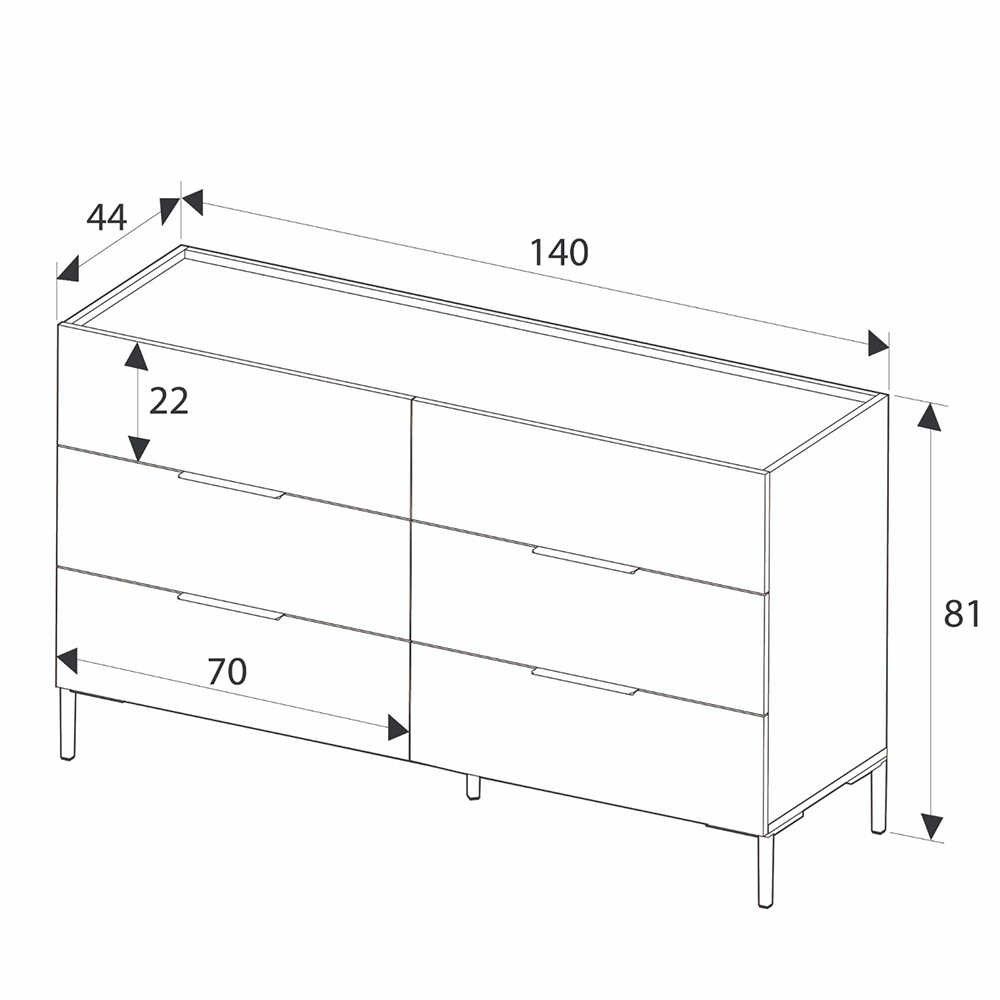 Sfn-1760-Dd-1 Bijela Komoda slika 7