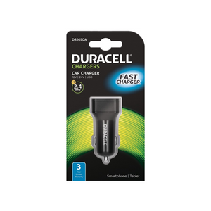 Duracell Autopunjač – Uni 1xUSB – 2.4A - Black