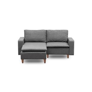 Lungo Mini Dark Grey Corner Sofa