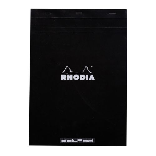 Clairefontaine blok Rhodia A4 80gr, crna boja, dotpad (točkice) slika 1