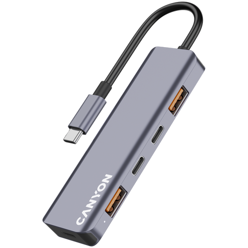 CANYON hub DS-18 5in1 USB-C Grey slika 3