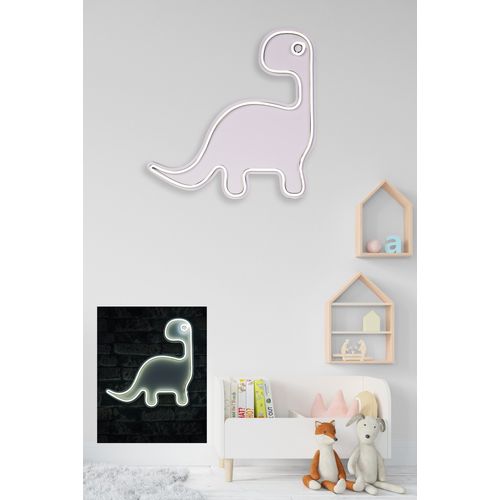 Wallity Ukrasna plastična LED rasvjeta, Dino the Dinosaur - White slika 11