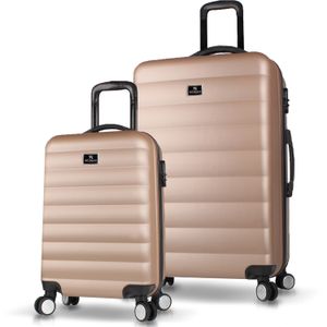 Set Kofera 6551 Zlatni (2 Komada)