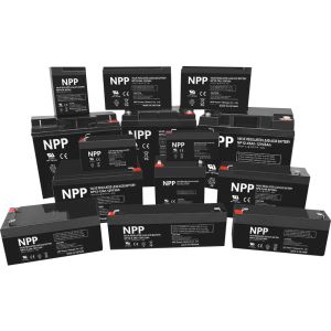 NPP NP12V-9Ah-T1, AGM BATTERY, C20=9AH, T1, 151x65x94x100, 2,5KG, BLACK