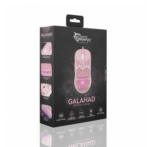 White Shark WS GM 5007 GALAHAD Mouse Pink slika 5