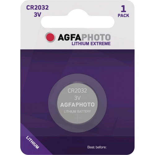 Agfa Baterija litijska, CR2032, 3V, dugmasta, blister 1 kom. - CR2032 B1 slika 1