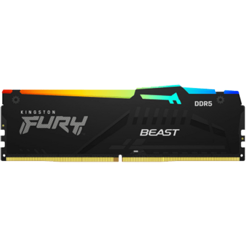 RAM DDR5 32GB 5200MT/s Kingston Fury Beast RGB Black KF552C40BBA-32 slika 1