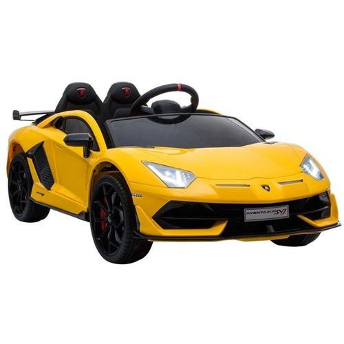 Licencirani Lamborghini Aventador žuti - auto na akumulator slika 1