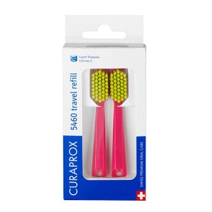 Curaprox Nastavak CS 5460 Ultra Soft 2kom - Nastavak za četkicu putnog seta, Crveni