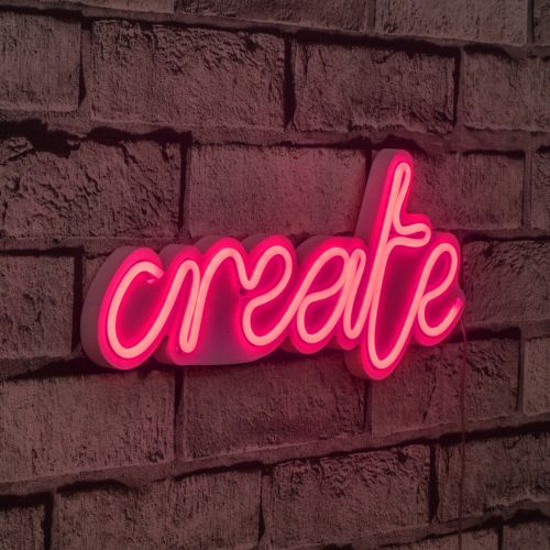 Wallity Ukrasna plastična LED rasvjeta, Create - Pink slika 9