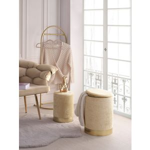 Comfort - Beige Beige Pouffe Set (2 Pieces)