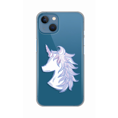 Torbica Silikonska Print Skin za iPhone 13 6.1 Purple Unicorn slika 1