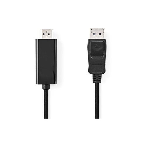 Kabel NEDIS CCGL37100BK10, DisplayPort (M) na HDMI (M), crni, 1m slika 1