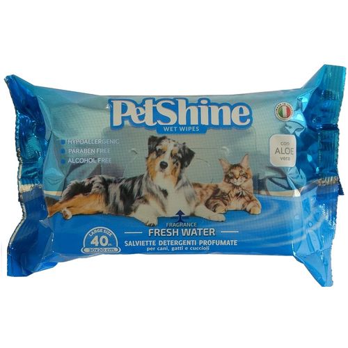 Petshine Fresh Water Vlažne Maramice 40 kom. slika 1