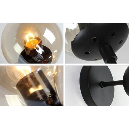 TOOLIGHT Staklena zidna svjetiljka crna APP750-1W slika 11
