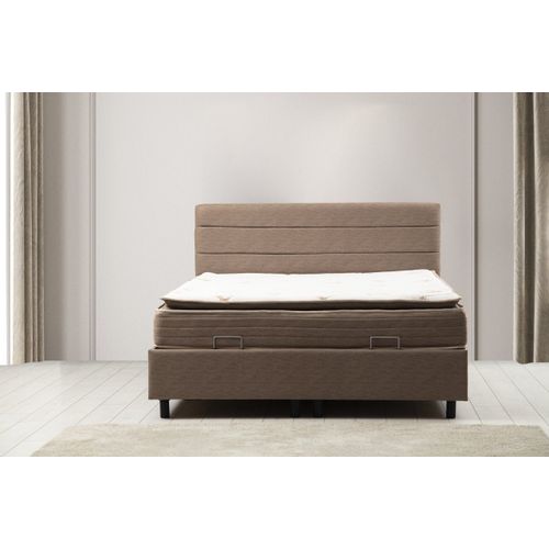 Orina Set 90 x 190 - Brown Brown Single Mattress, Base & Headboard slika 2