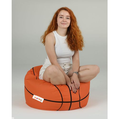 Atelier Del Sofa Vreća za sjedenje, Basketball Kids Pouf - Tile Red slika 4