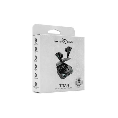 White Shark EARBUDS Slušalice + mikrofon Bluetooth GEB-TWS96 TITAN Crne ANC slika 4