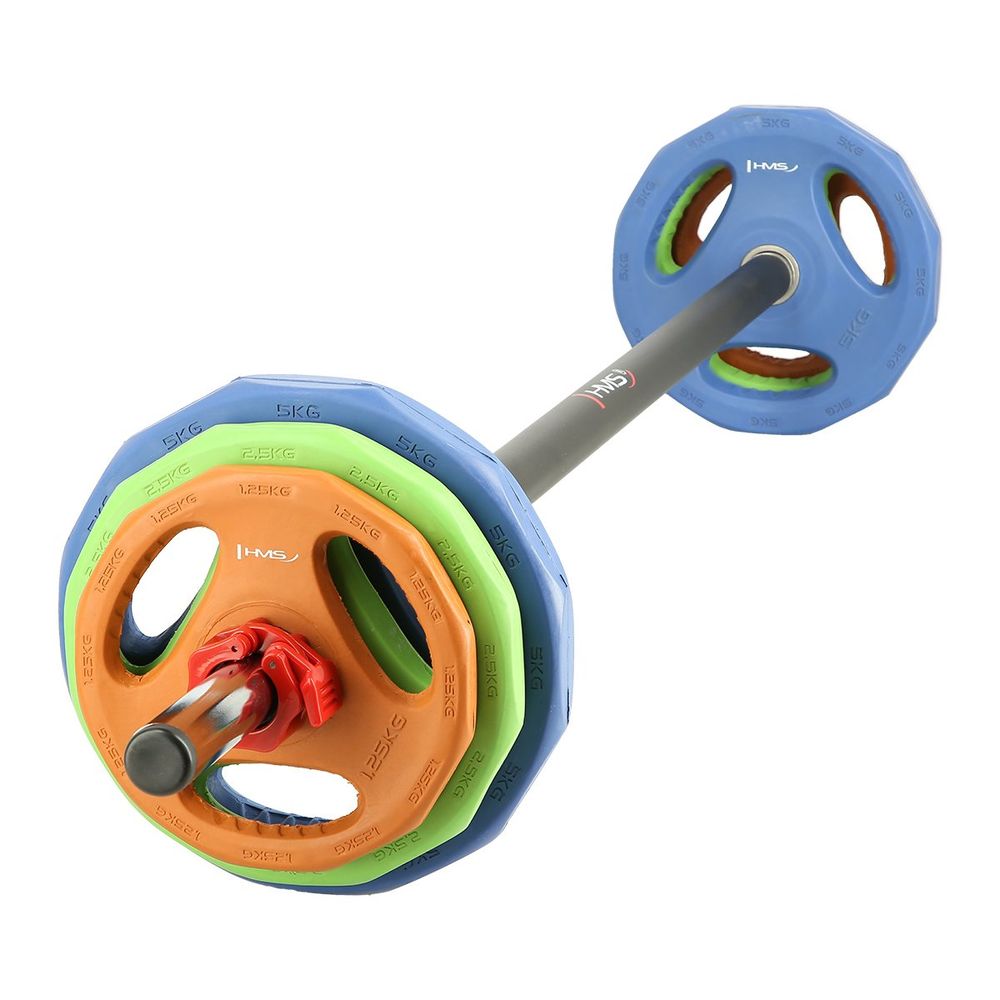 Sbp22 set pumpi za trening fitness 20 kg hms slika 3