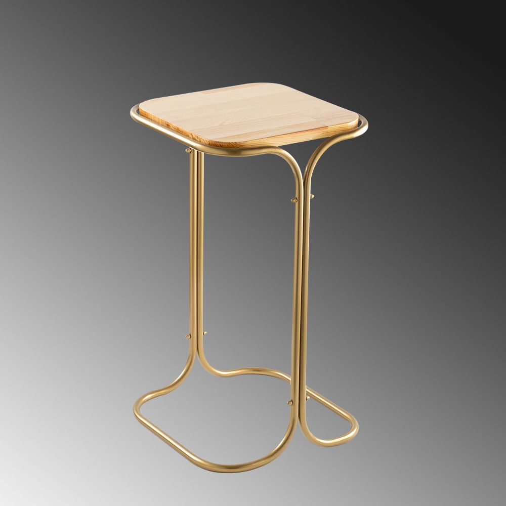 Shb-001-C Gold Prirodni Stolić za Kafu slika 5