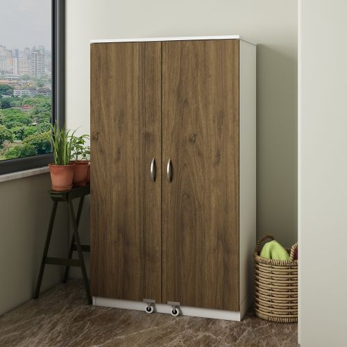 Paose - Whıte, Walnut WhıteWalnut Multi Purpose Cabinet slika 2