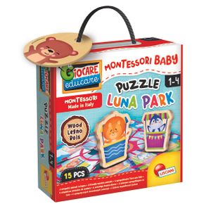 LISCIANI Montessori Wood baby puzzle luna park 96855