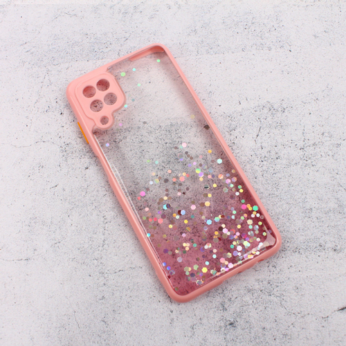 Maska Frame Glitter za Samsung A125F Galaxy A12 roze slika 1