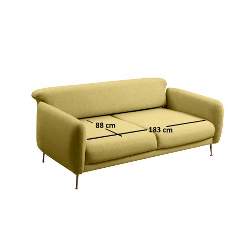 Atelier Del Sofa Trosjed SEVILLA- žuta, Sevilla 3 Seater - Yellow slika 4