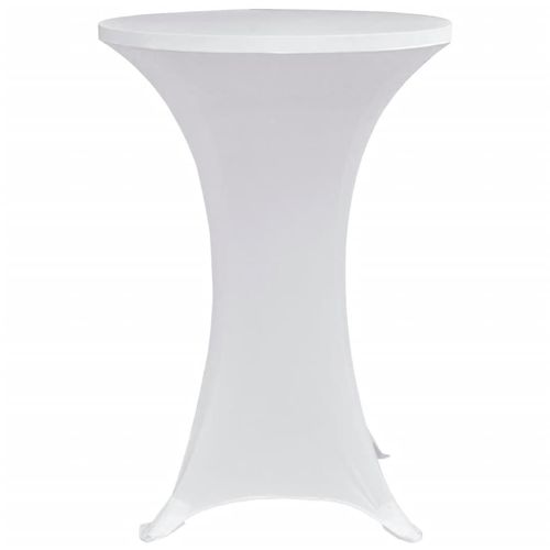 Navlaka za stol za stajanje Ø 60 cm bijela rastezljiva 4 kom slika 26