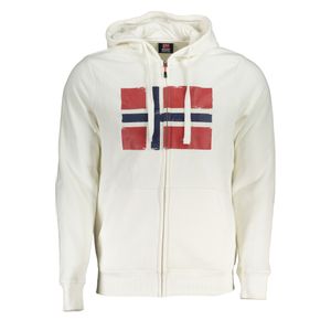 NORWAY 1963 MEN'S WHITE ZIP SWEATSHIRT