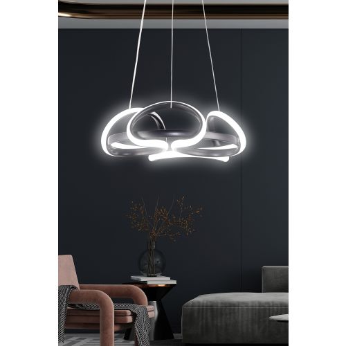 Arcturus Black-White Light Black Chandelier slika 2