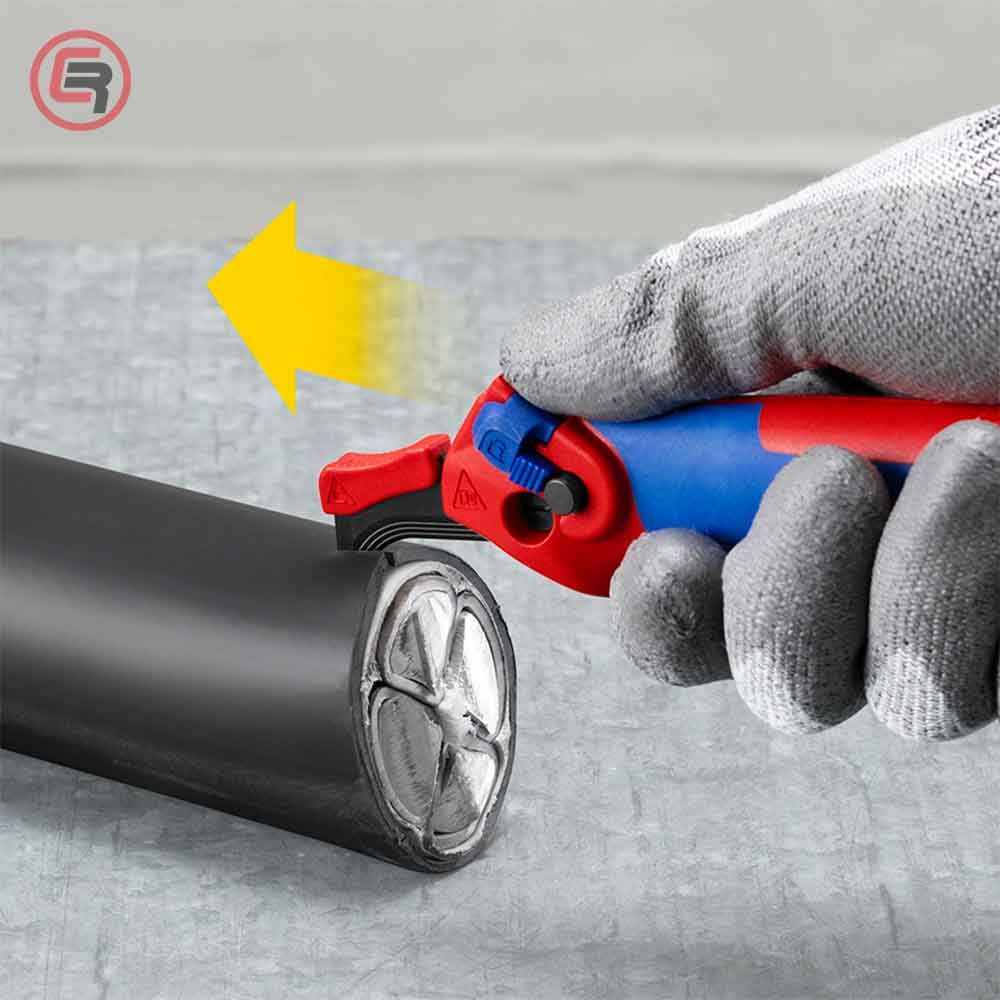 Knipex Nož Za Skidanje Izolacije Sa Kukom i Račna Funkcijom 146 mm - 16 50 145 SB slika 5