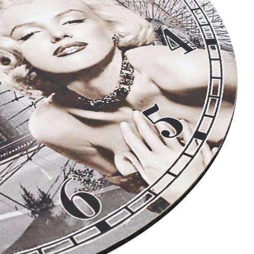 Starinski zidni sat sa slikom Marilyn Monroe 30 cm slika 9
