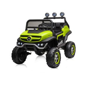 Mercedes auto na akumulator OffRoad Unimog Green