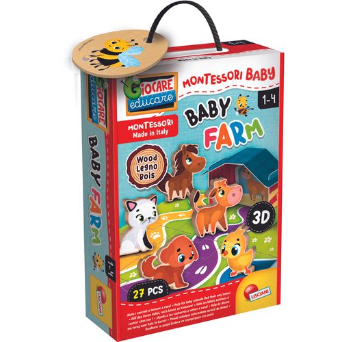 LISCIANI Montessori Wood baby farma 3D 96886 slika 1