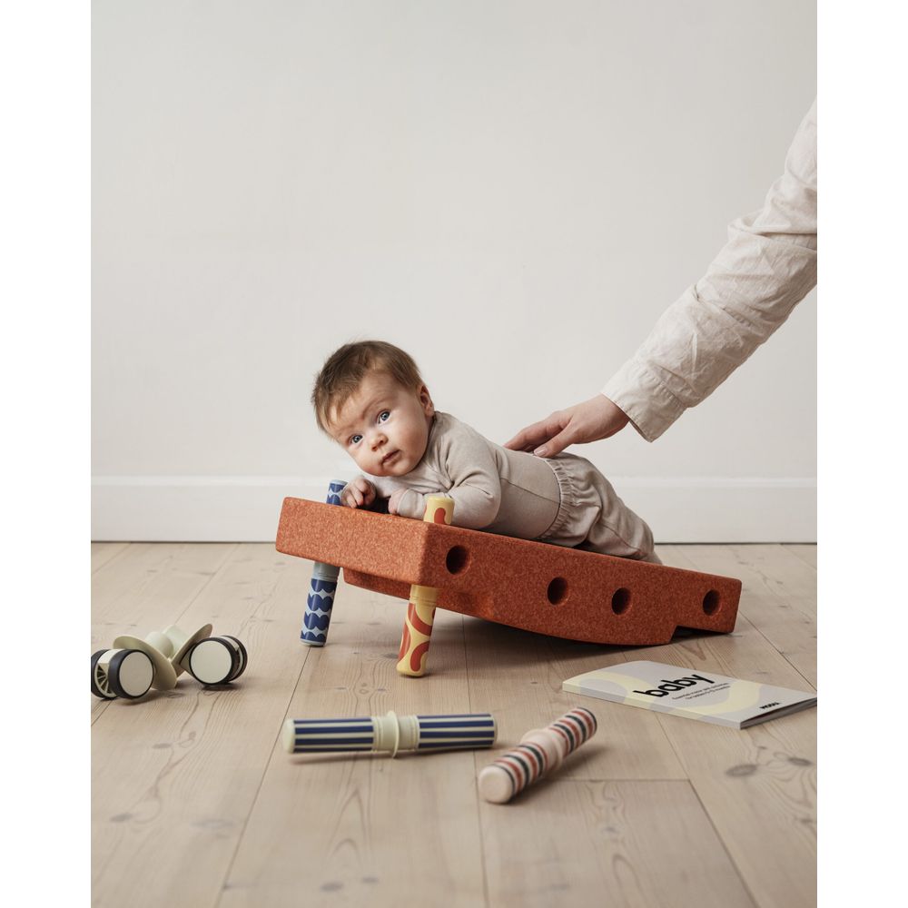 MODU Baby activity set, Burnt Orange / Dusty Green slika 1