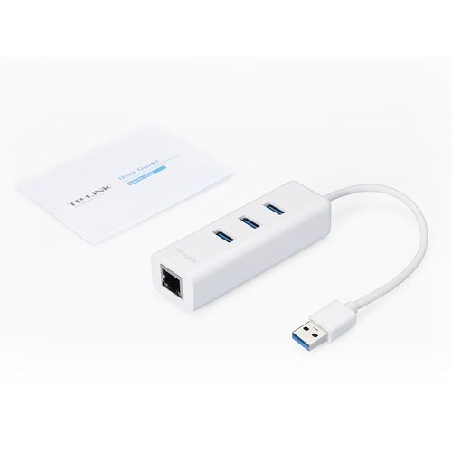 TP-LINK USB 3.0 Hub s 3 porta i Gigabit Ethernet Adapter 2u1 slika 2