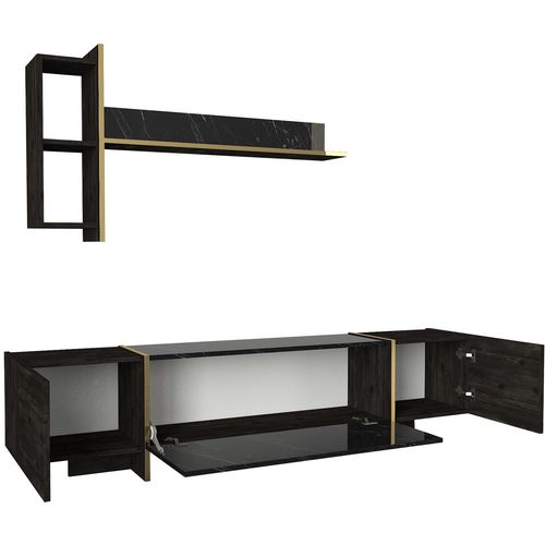 Hanah Home Veyron Set 2 Black
Gold Living Room Furniture Set slika 7