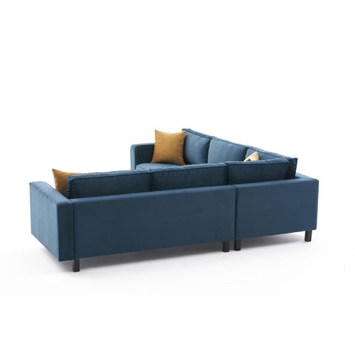 Atelier Del Sofa Kale Velvet - Ugao sofa u boji zelenog ulja slika 6