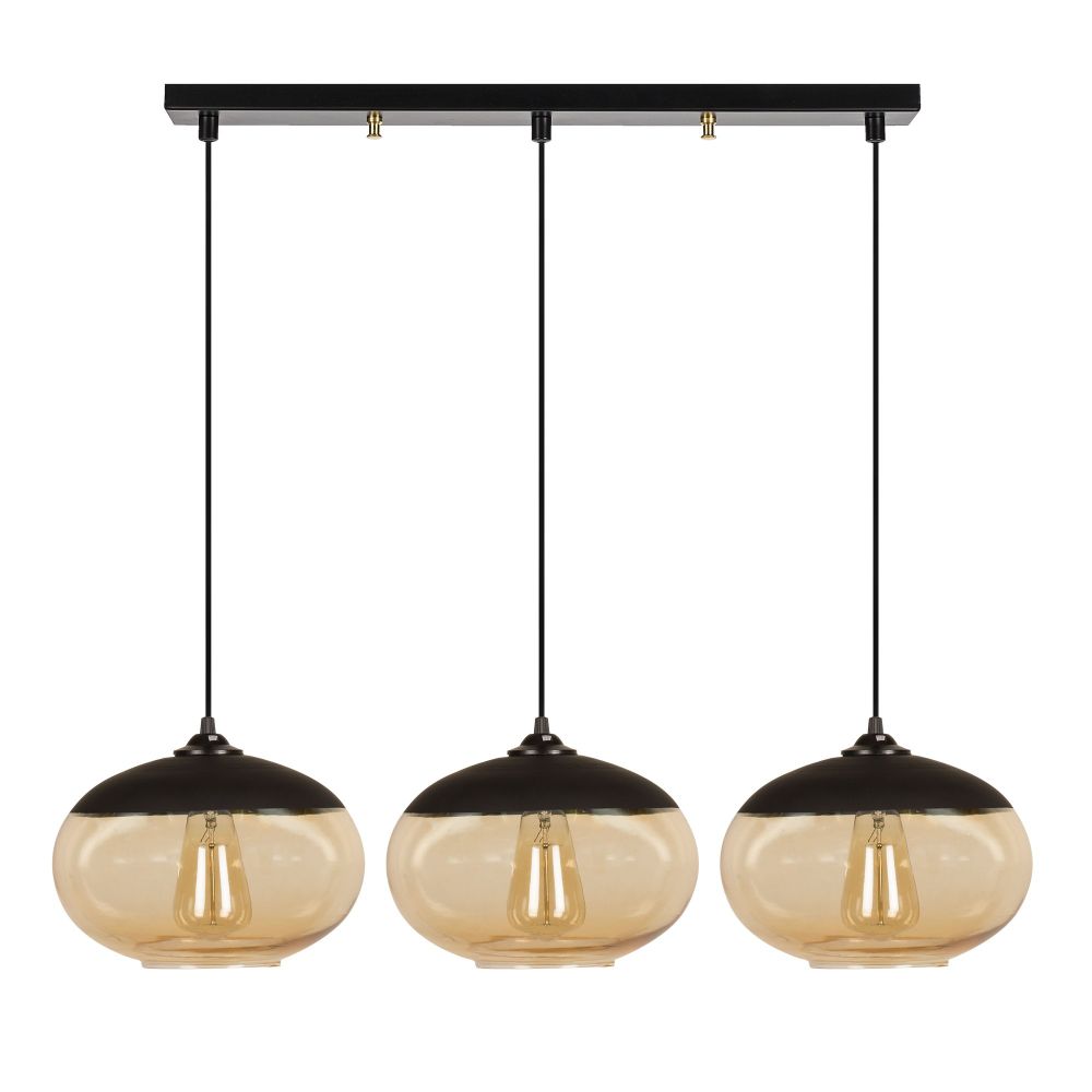 Camini - MR - 871 Crni Luster sa Medenim Detaljima slika 3