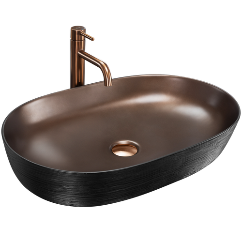 Umivaonik REA Cleo 61 Copper Bush / Black slika 6