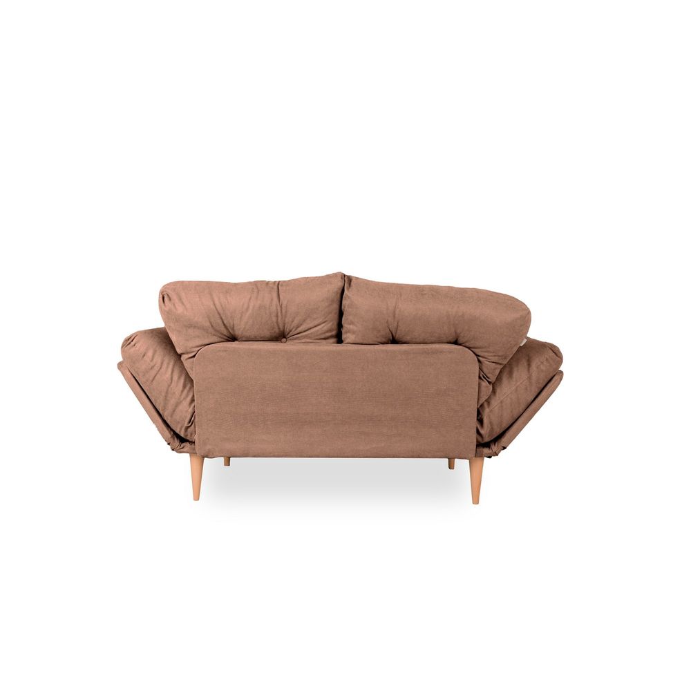 Nina Daybed - Svijetlosmeđi 3-sjedalni kauč na razvlačenje slika 6