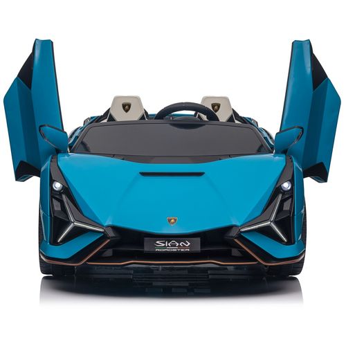 Licencirani auto na akumumulator Lamborghini SIAN 4x100W - dvosjed - plavi slika 3