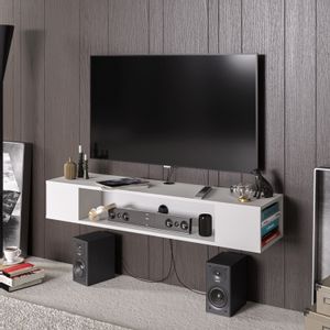 Peti - White White TV Stand