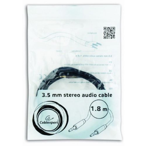 CCAP-444-6 Gembird 3.5mm stereo plug to 3.5mm stereo plug audio kabl pozlaceni konektor 1.8m slika 3
