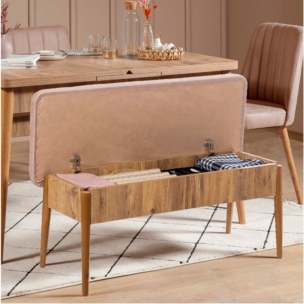 Bench Vina, colours: Stone & Atlantic Pine slika 3