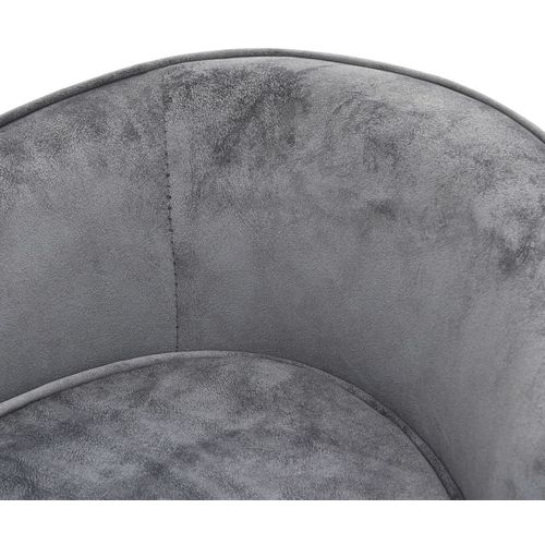 Sofa za pse siva 69 x 49 x 40 cm plišana slika 10