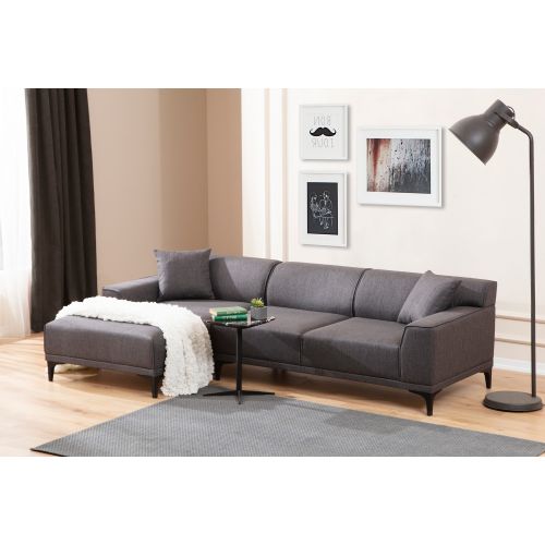 Atelier Del Sofa Kutna garnitura, Antracit, Petra L Corner - Anthracite slika 2